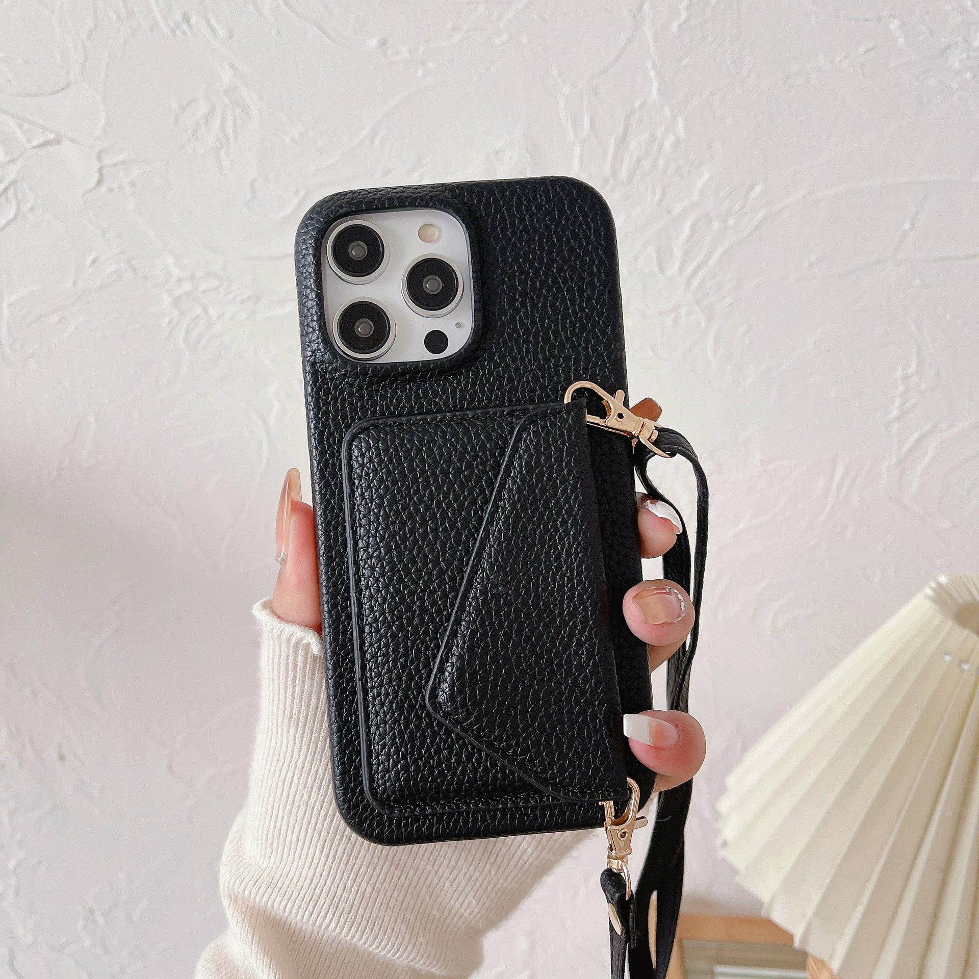 Apple, совместимый чехол для телефона pro, iphone15, держатель карт, плечевая сумка