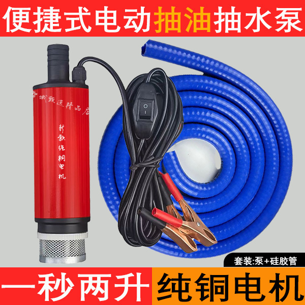 Bomba de bombeo diesel 12v24v bomba de bombeo eléctrica universal 220V artefacto de bombeo pistola de llenado pequeña máquina de bombeo image 11