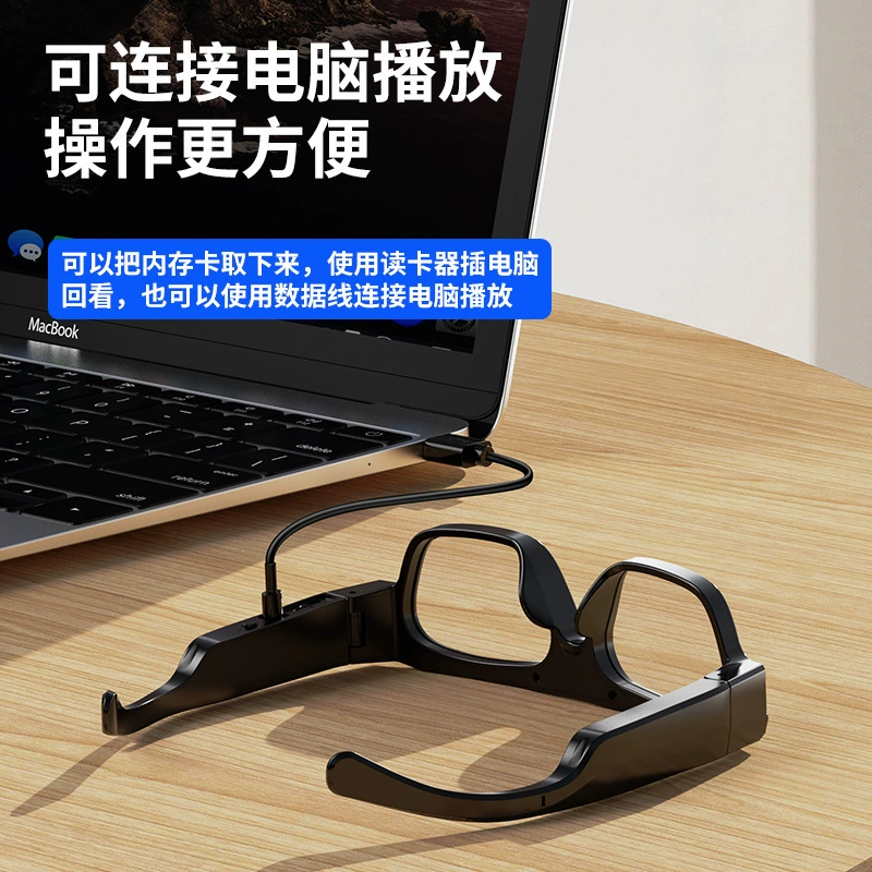 Модные беспроводные умные очки с камерой, Bluetooth
