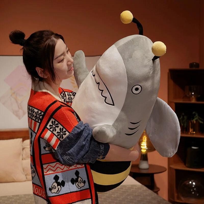 Doll, plush pillow, toy, funny shark, Birthday gift
