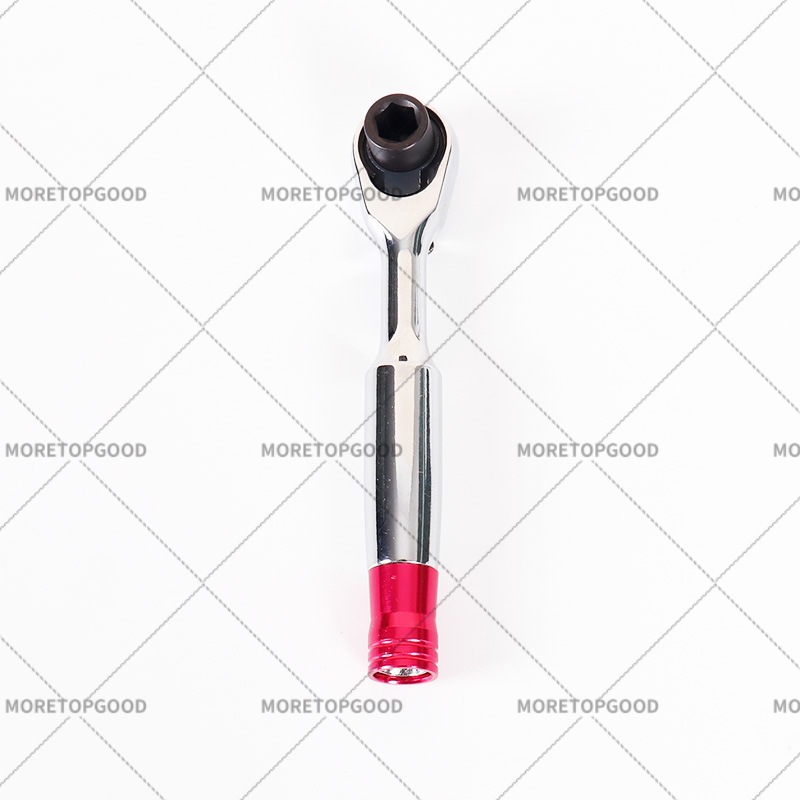 多功能棘轮扳手 批头款红铝尾迷你扳手 汽修快速脱落省力扳手