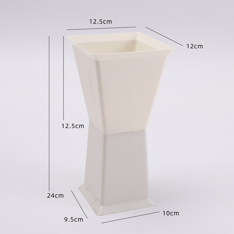 Cubo de flores de plástico que aumenta la envoltura de flores artefacto forro de unión de flores estabilizador cuadrado muelle Dispositivo de envoltura de flores material de embalaje de la flor