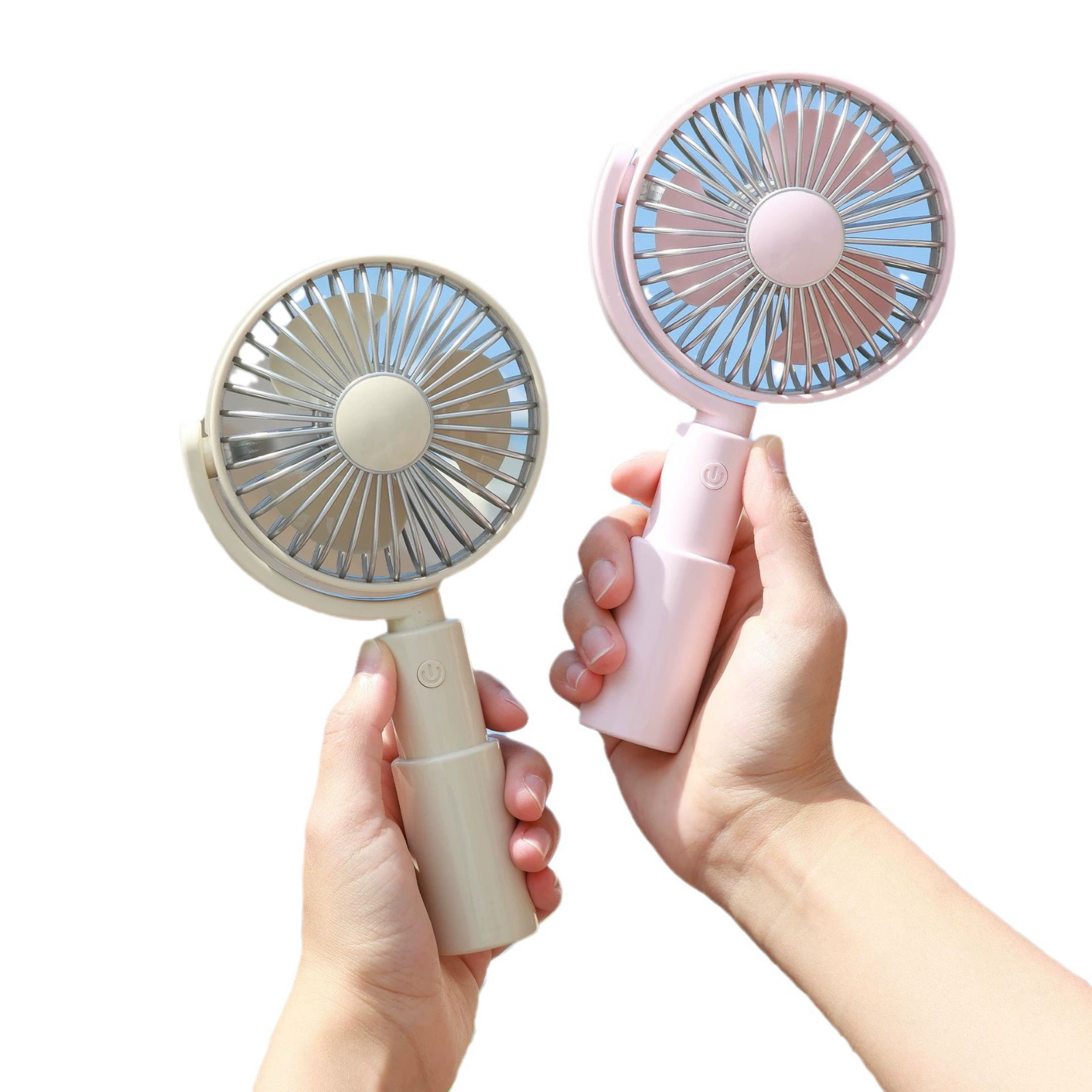 High quality summer retro table handheld small air fan for elementary school students