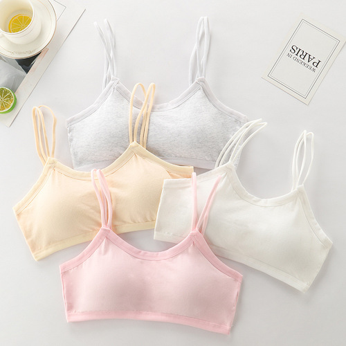 Girls' underwear development period middle school students pure cotton breathable underwear for older children student bra female junior high school student bra