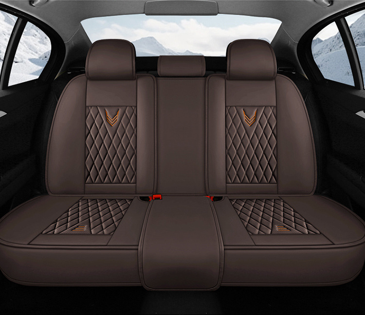 Car Seat Cushion, Waist Support, Wing Protection, Five-Seater Four-Season Cushion, All-Inclusive Seat Cover, Seat Cushion, Nappa Leather, Amazon Europe and America Cross-Border