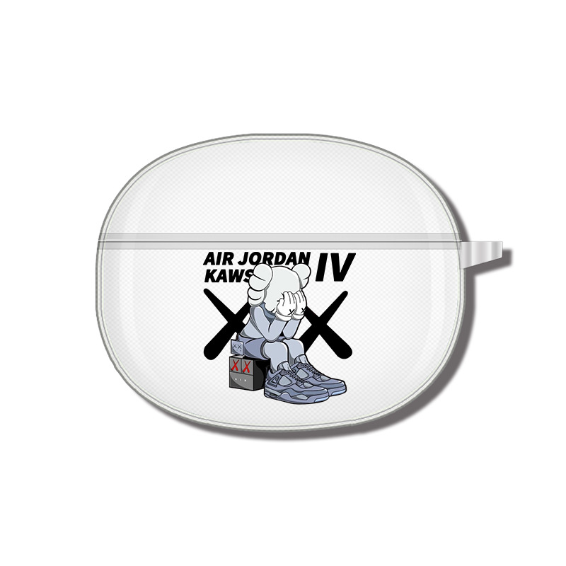 Adecuado para realme buds air3, funda para auriculares, funda protectora Bluetooth, carcasa suave transparente de TPU, patrón de impresión en color