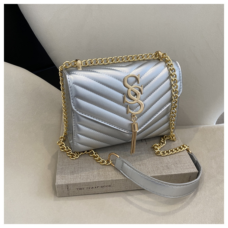 Damen Handtasche Im Western Stil Mit Kette Und Umhängefunktion_voghion.com