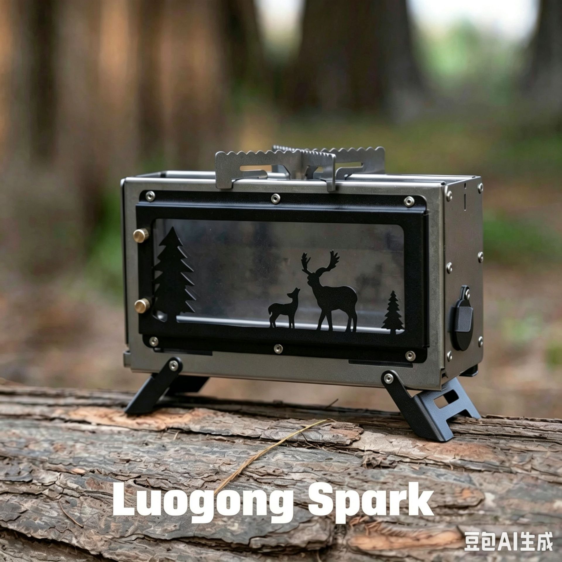 Wood Stove for Outdoor Camping, Mini Tabletop Fire Pit, Portable Outdoor Water Boiling and Barbecue Stove [Source Factory]
