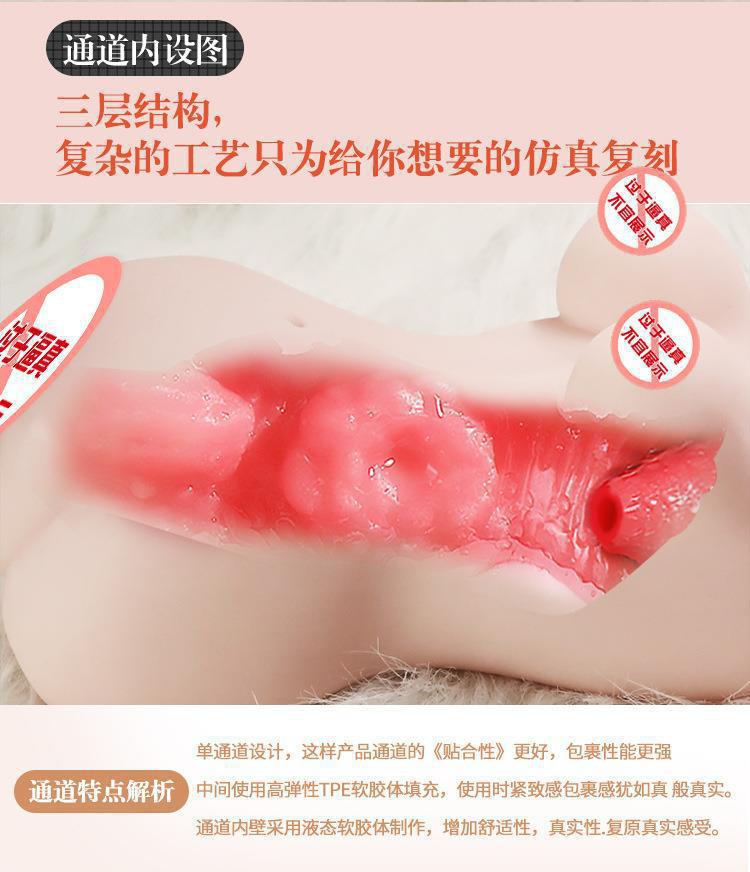 Jiuai Airplane Cup Male Masturbator TPE Vaginal Buttocks Inverted Mold Manual Adult Toy — detail image 1