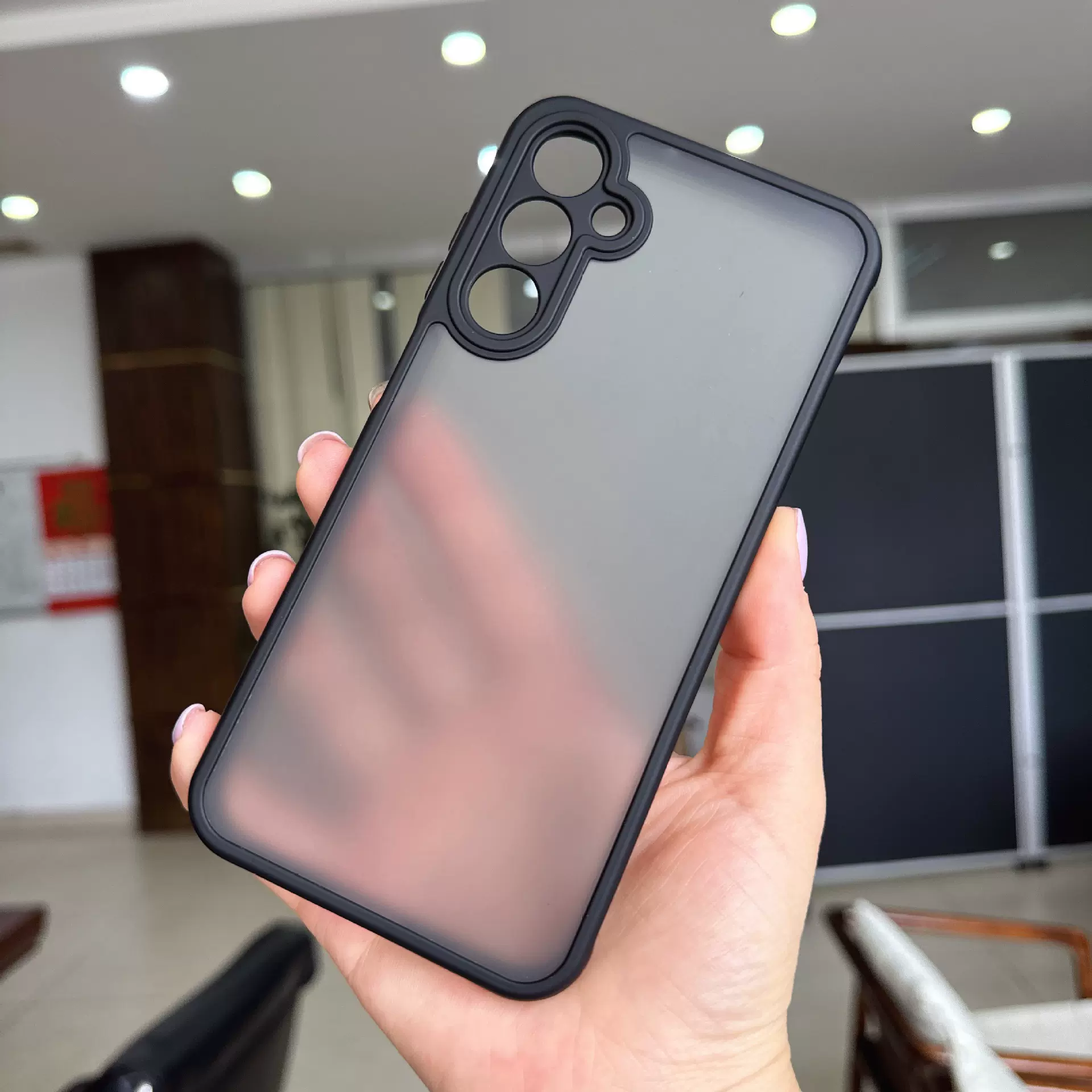 适用三星S26手机壳肤感GalaxyA17实色二合一保护套A07硬壳磨砂