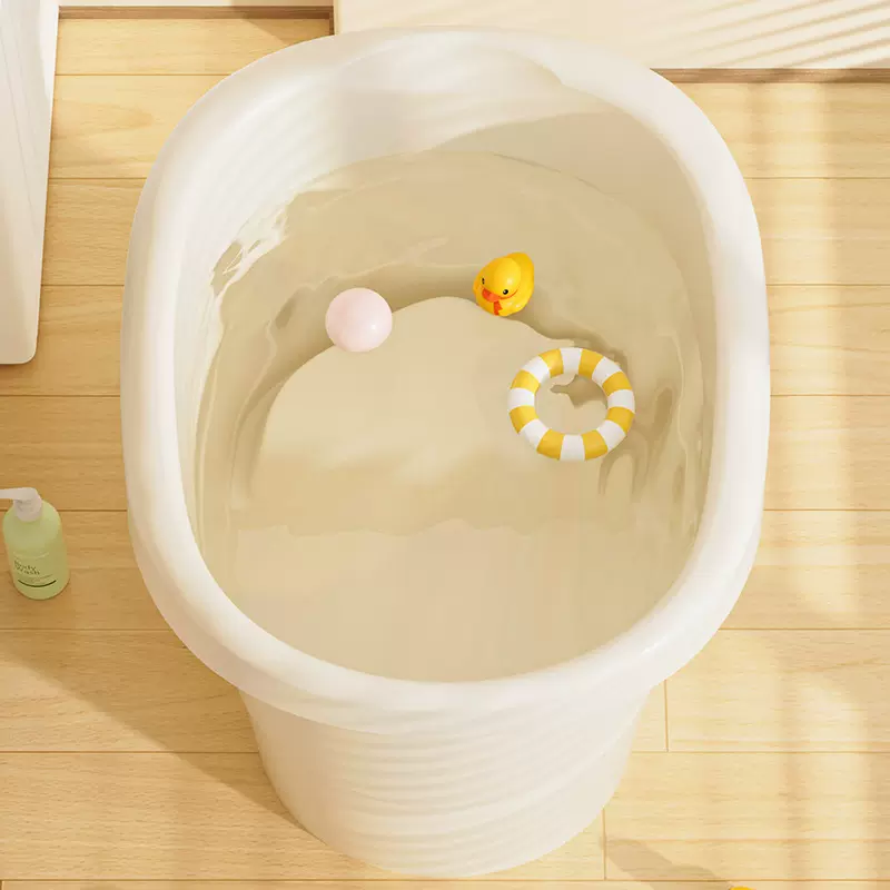 儿童塑料沐浴桶可坐儿童洗澡盆宝宝加厚卫生间泡澡大浴桶婴儿浴盆