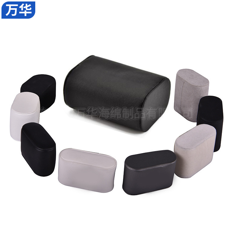 手表托PU皮革丝绒表枕防划手表展示芯PU发泡自结皮枕手镯展示枕