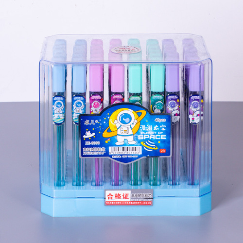 Student activity pencil lead 0.7 crystal color silver mechanical pencil lead 2B resin lead student stationery wholesale