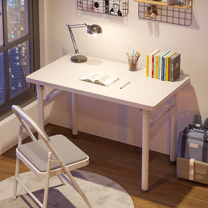 Student Study Desk, Simple Rental House Foldable Desk, Minimalist Modern Bedroom Home Computer Desk Student Study Desk, Simple Rental House Foldable Desk, Minimalist Modern Bedroom Home Computer Desk