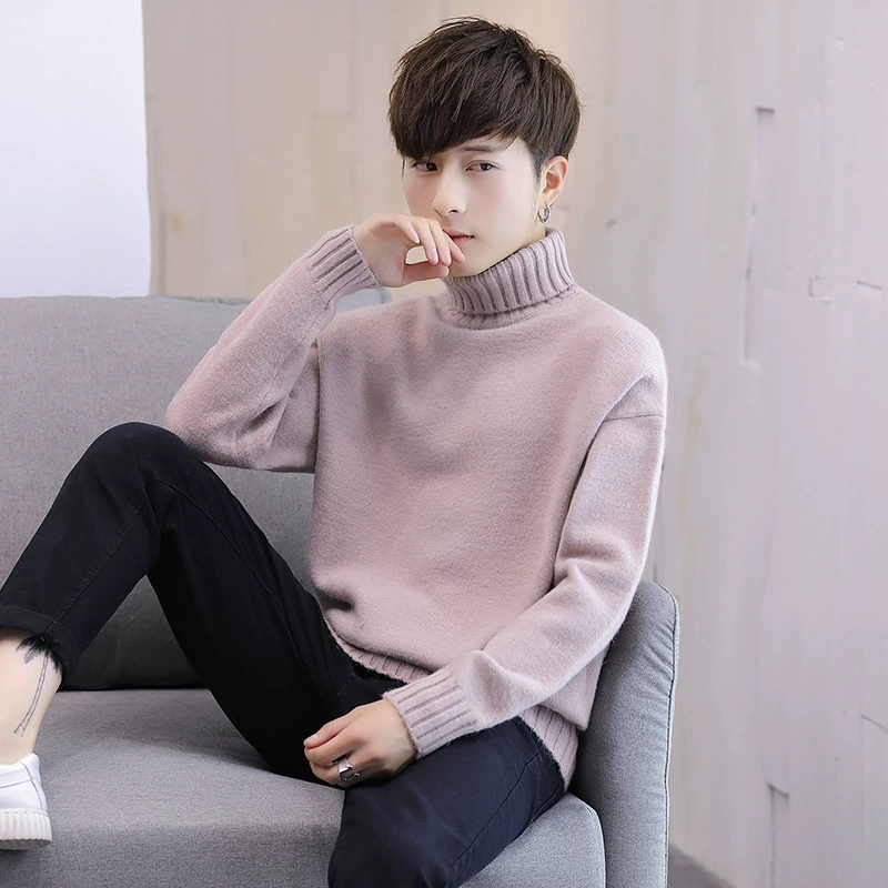 Demi-season sweater, thermal underwear, knitted long-sleeve, Korean style