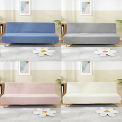 Elastic No Armrest Sofa Cover Full Cover Folding Sofa Bed Cover All-Season Universal Anti-Slip No Armrest Sofa Cover