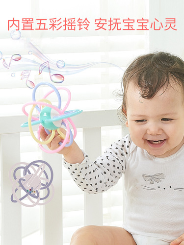 Baby Teething Stick, Small Mushroom Bite, Baby Teething Stick, Manhattan Hand Ball Toy, Silicone Boilable