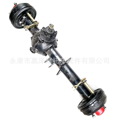 Modified go-kart, ATV, and motorcycle accessories: shaft drive differential, drum brake rear axle, gear box flange