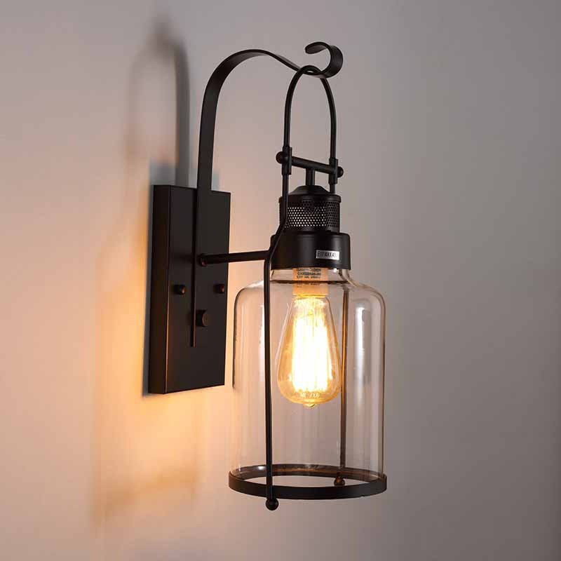 Retro Industrial Style Wall Lamp Coffee Shop Hotel Bar Guest Restaurant Chandelier Creative Cross-Border Special Price Indoor Glass Lamp