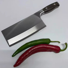 现货实木家用不锈钢菜刀厨师专用斩切两用刀切菜刀