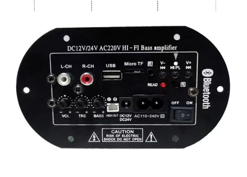 Factory Direct Sales 56810inch Square Cabinet 12V24V220V Bluetooth Card Audio Car Subwoofer Car