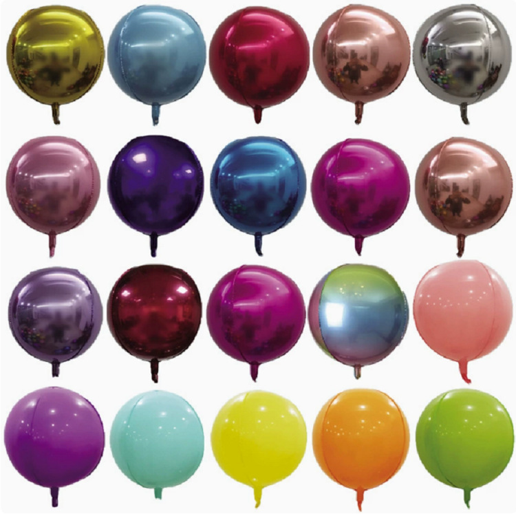 three dimensional round golden balloon