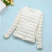 2025秋冬新款轻薄羽绒服女短款内穿打底羽绒内胆修身内搭圆领外套