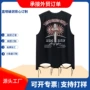 订制无袖宽松字母背心