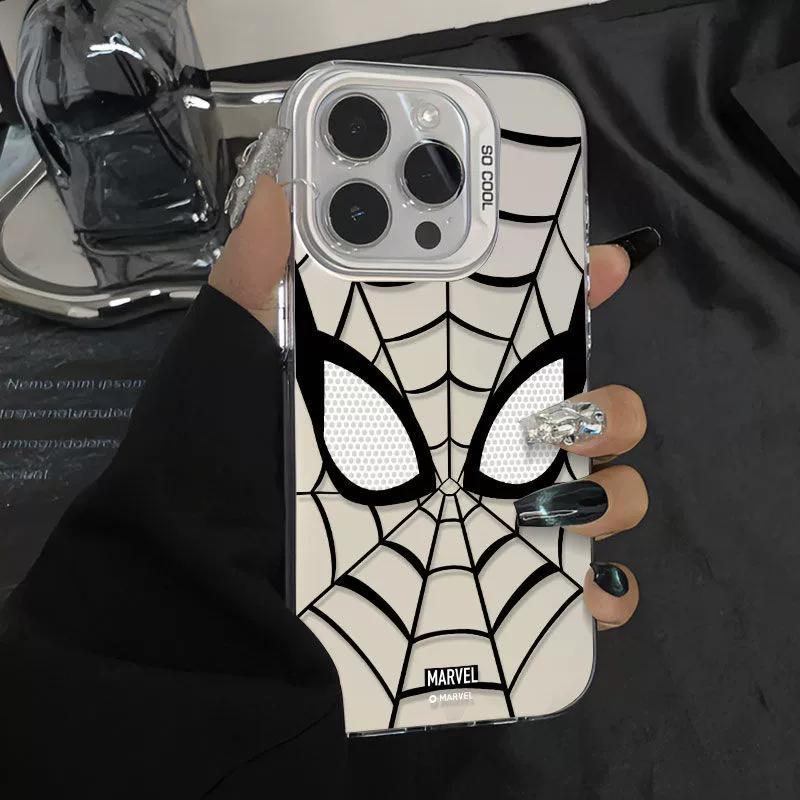 Чехол для телефона (Apple) iPhone 11–17 серии, матовый дизайн Spider-Man, лёгкий 10 г