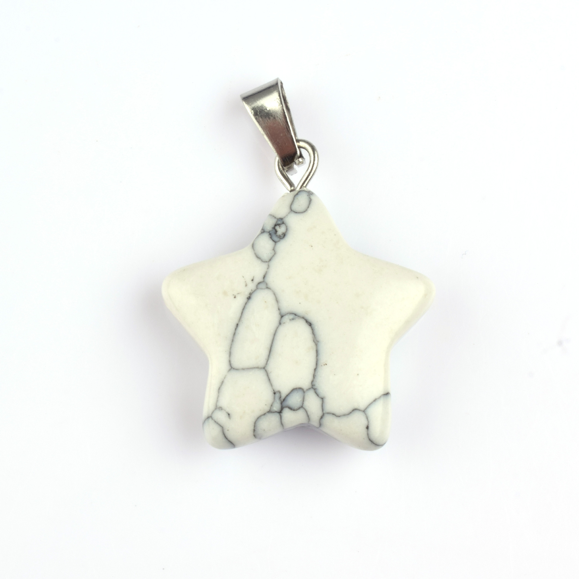 Colgante de piedra de estrella de color natural colgante de amatista de estrella de color pentagramas colgante de estrella de cielo colgante DIY joyas artículos