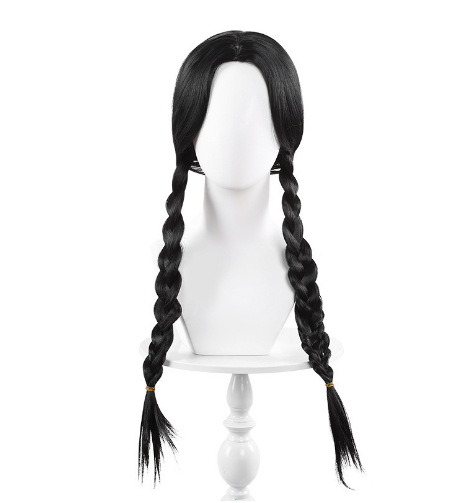 Adams cos ropa vestido de gasa Miércoles Adams negro vestido de gasa Adams Cosplay ropa en stock