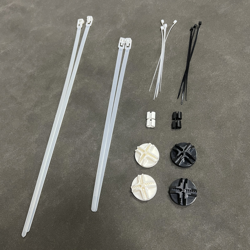 网片拼接配件 尼龙活扣可松拆卸C扣圆扣 黑白色大号强力卡扣