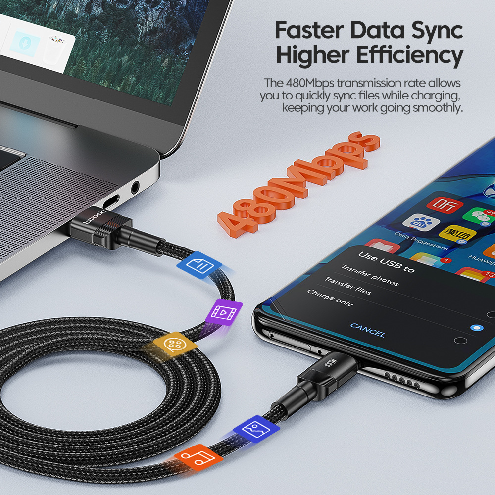 Usb-a To Type-c Charging Cable 100w Fast Charge For Smartphones_voghion.com