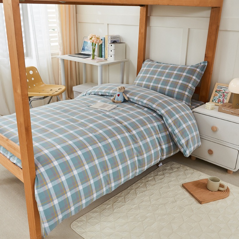 dormitorio de estudiantes de algodón tres piezas dormitorio de estudiantes de algodón ropa de cama de algodón seis piezas al por mayor