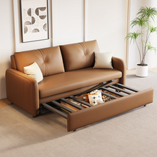 H&猫抓皮沙发床两用多功能现代简约客厅小户型单双人伸缩可折叠沙