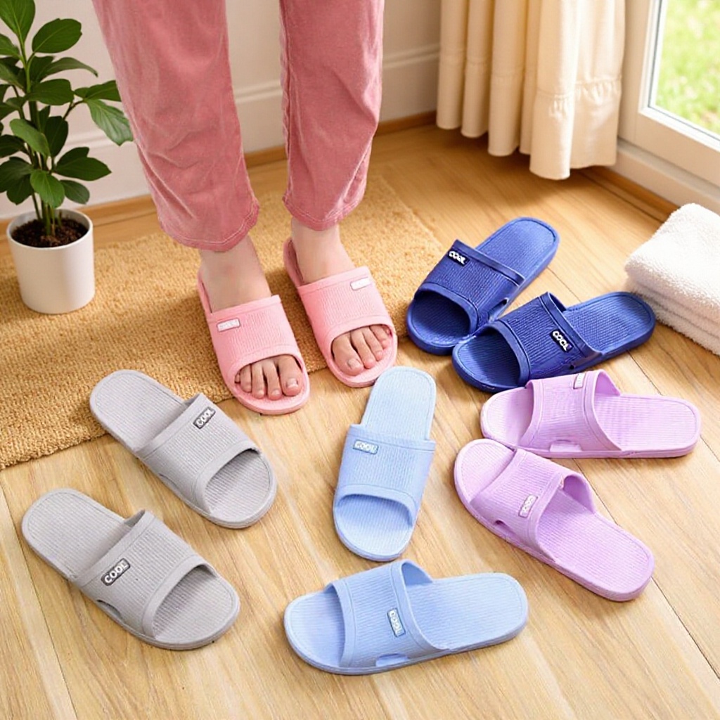 실내용 가정용 미끄럼 방지 및 냄새 방지 슬리퍼, 여성용 여름용 외출용 하드솔 슬리퍼, 남성용 욕실용 커플 슬리퍼