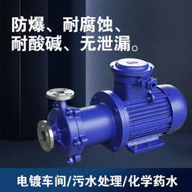 不锈钢耐酸碱磁力泵 20CQ-12甲醇防爆泵氨水输送泵耐腐蚀化工泵