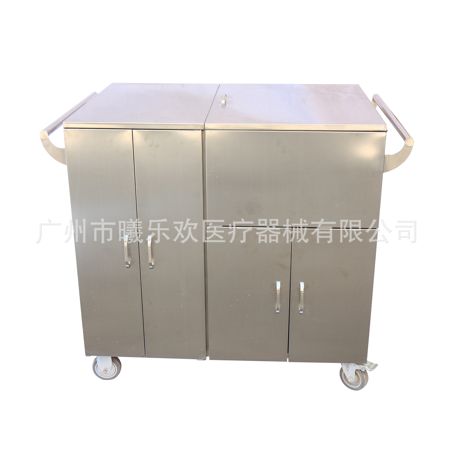 密封不锈钢蒸汽保温送饭车 医用餐车 高温消毒护理车 厂家直销