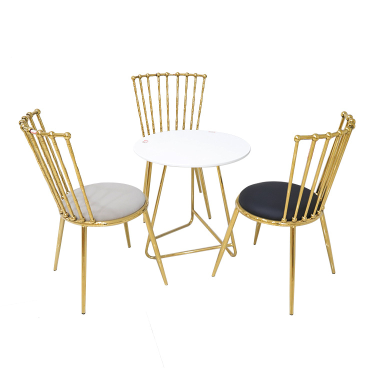 Silla de comedor de metal silla de comedor de exportación silla de comedor doméstica moderna silla simple de lujo ligera silla de mesa de comedor de alta calidad