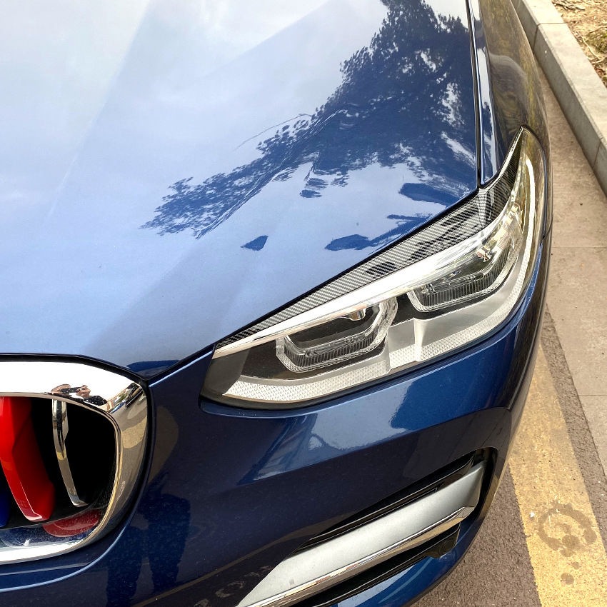 BMW X3 X4 G01 G02 2018+ Headlight Eyebrow Sticker Exterior