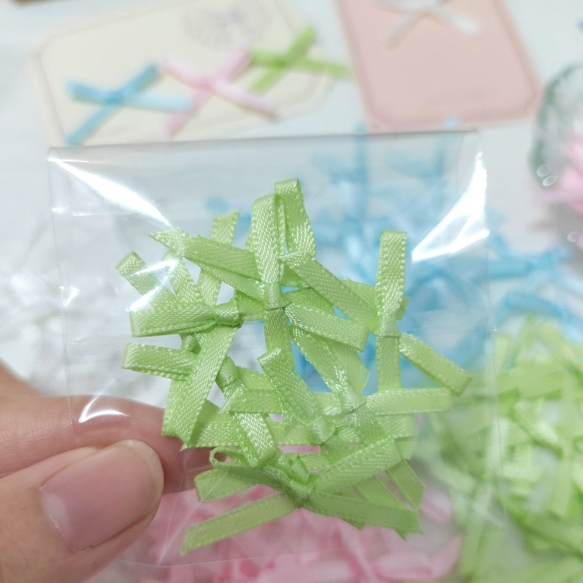 Mini Bow Decoration Ins Ballet Style Mix and Match Multi-Color Card Packing Material Handmade DIY Small Accessories Accessories