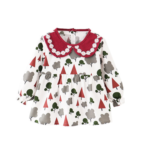 New Baby Eating Covering Gown for Girls, Painting Apron, Waterproof Back Wear Gown, Long Sleeve Covering Gown for Autumn and Winter