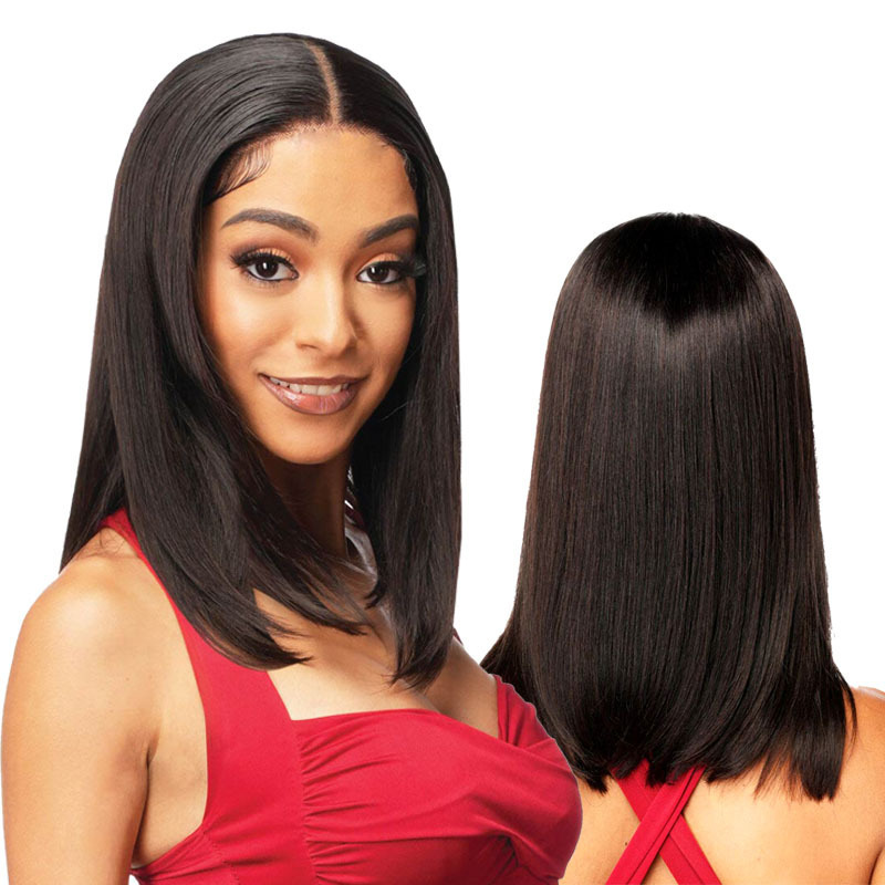 Real Hair Handwoven Headgear Wig natural Brazilian closure Frontal Lace wig