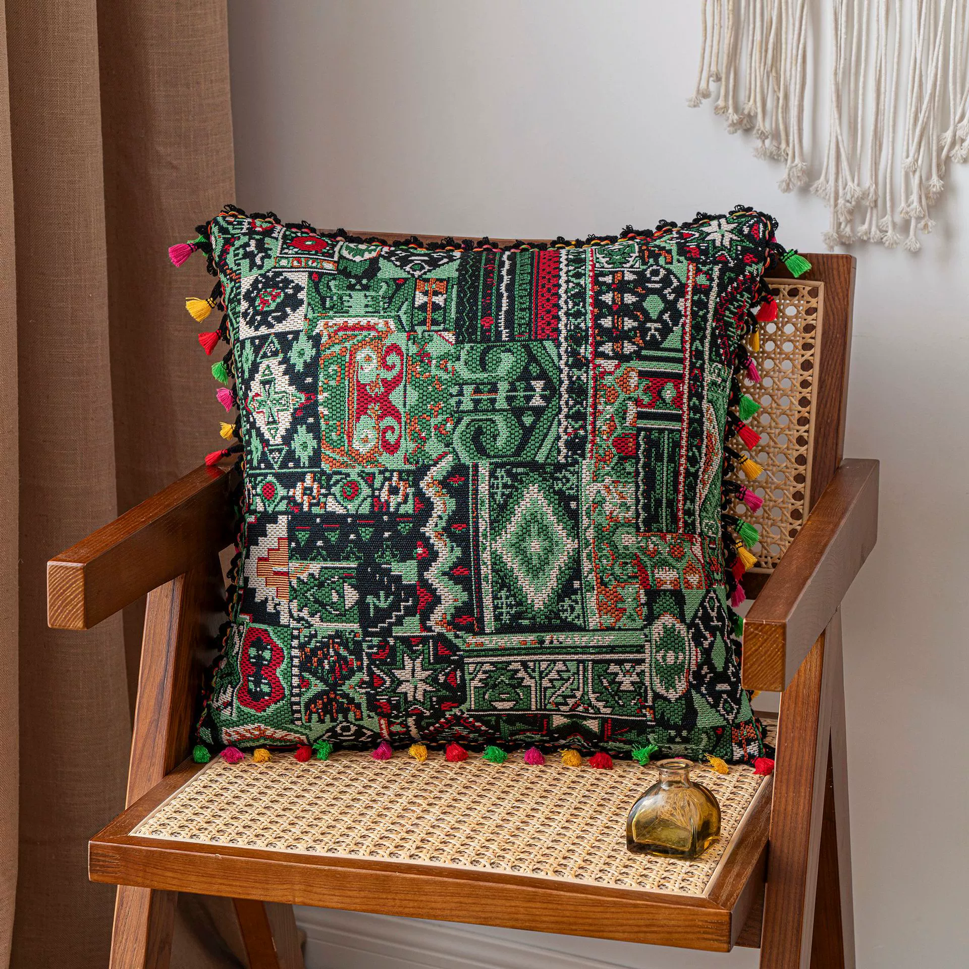 Decorative retro pillow / cushion, floral & patterned designs, sizes 30×50 cm and 45×45 cm