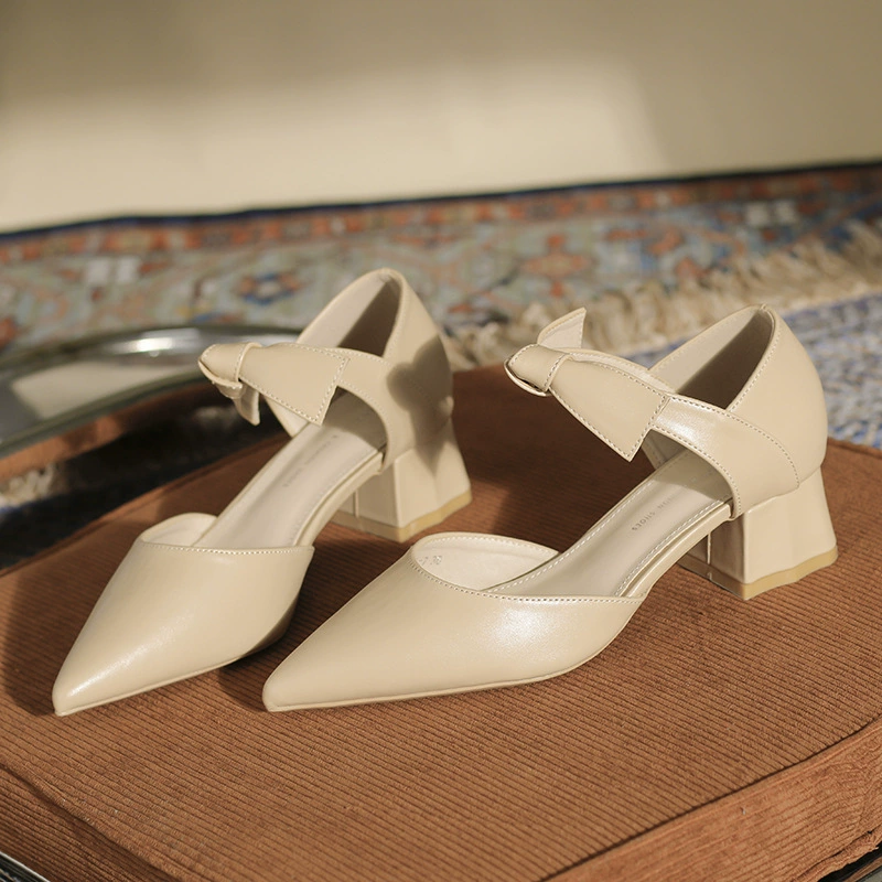 High sandals, summer fashionable footwear pointy toe, Korean style