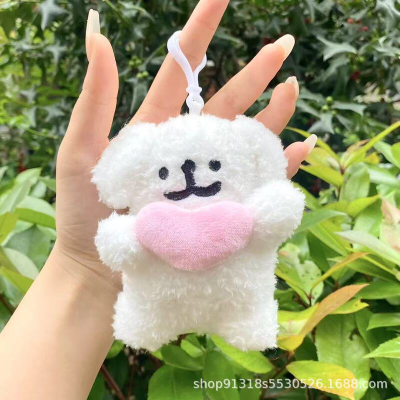 かわいい愛のライン子犬ぬいぐるみペンダント屋台ぬいぐるみ人形キーホルダーバッグアクセサリーギフト|undefined