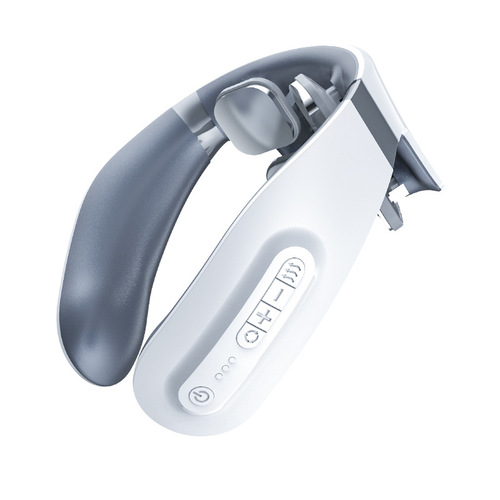 Four-head cervical spine massager, fashionable hot compress, shoulder and neck relaxation and neck protection device, multi-functional household intelligent cervical spine massager
