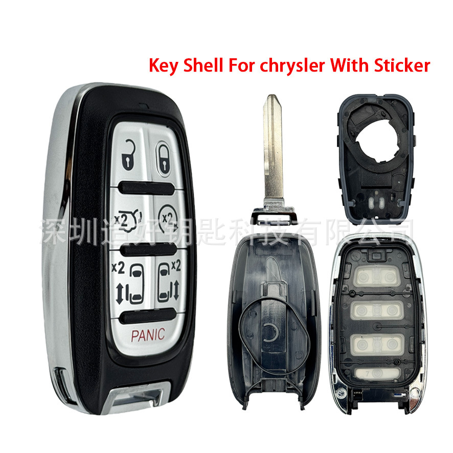 Car remote key case suitable for Chrysler Pacifica 2017-2020 Grand Voyager 2020-2022