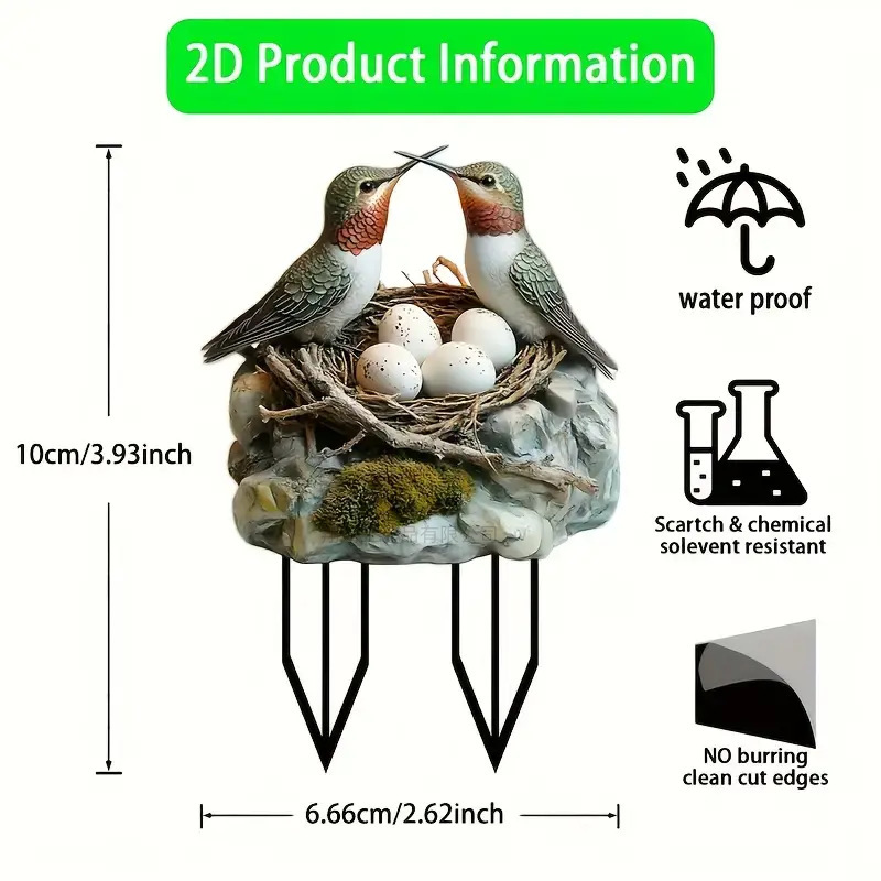 Ventas transfronterizas en caliente nuevos adornos de animales estereoscópicos parques de diseño de escenas decorativas adornos acrílicos image 20