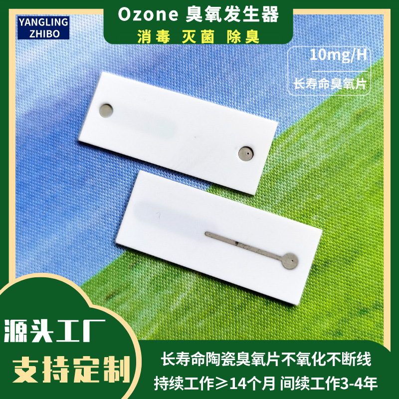37*15mm长寿型陶瓷臭氧片臭氧发生器陶瓷片10mg 家用臭氧机